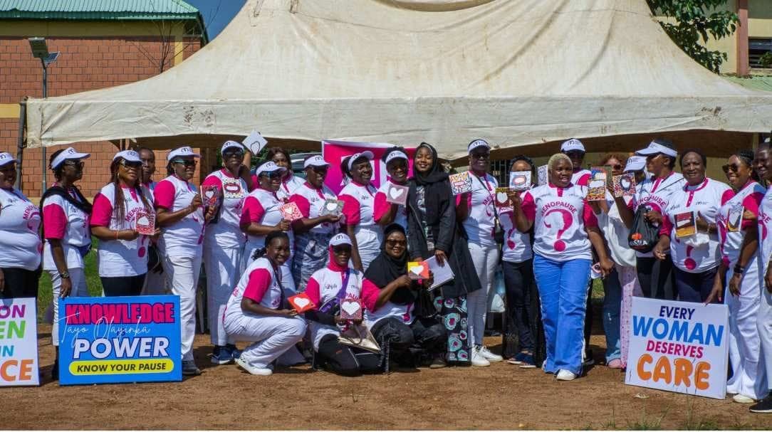 The Abuja 2025 walk group under a tent