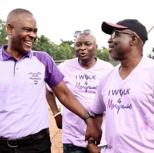 Men walking in support at iWalk4Menopause