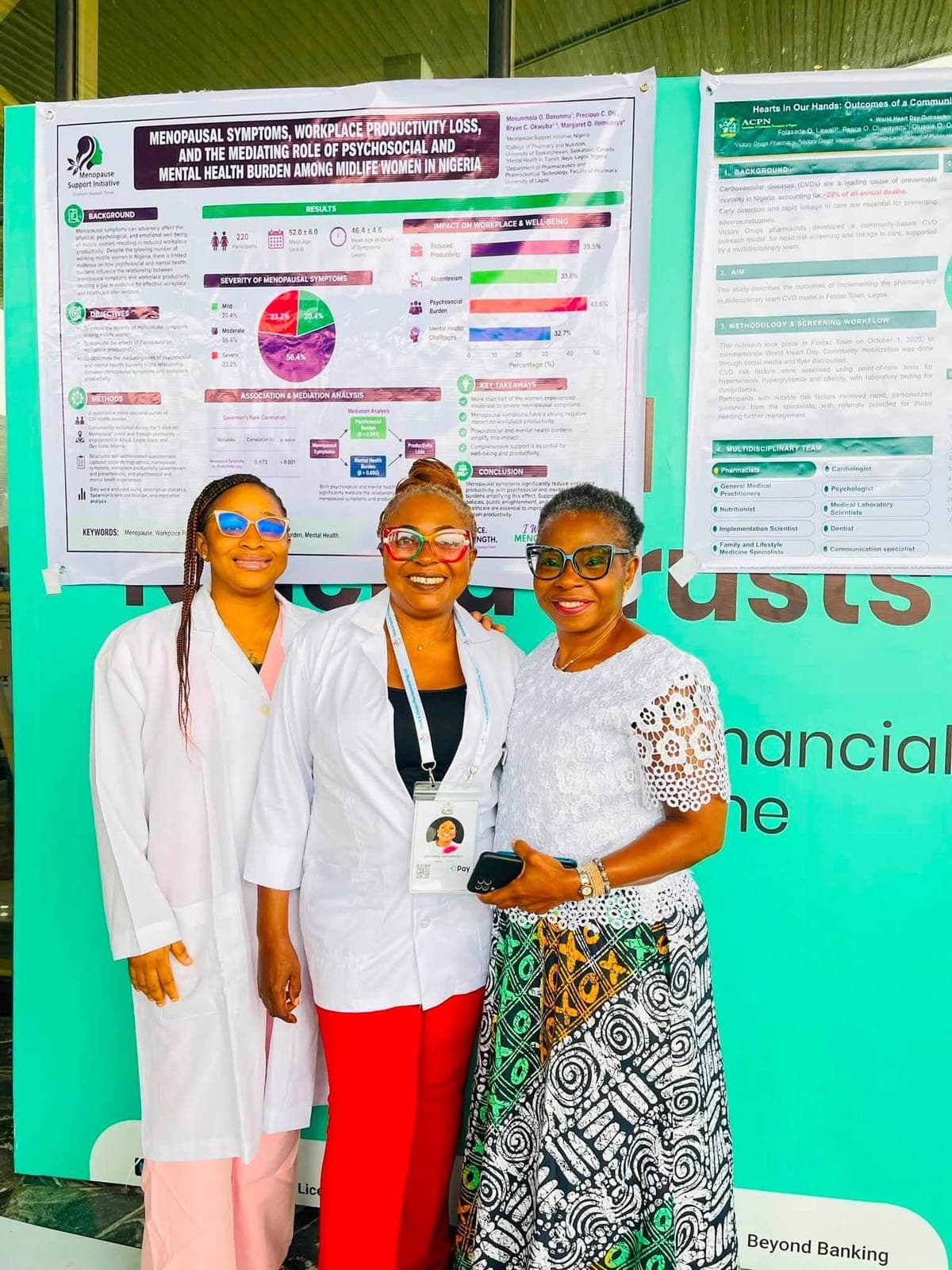 MSI team presenting research on menopausal symptoms and workplace productivity
