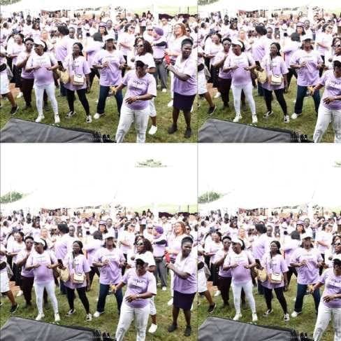 Warm-up before the Lagos walk